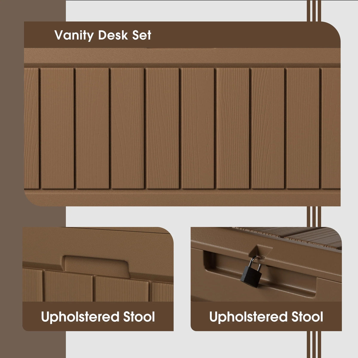 82 Gallon Resin Lockable Deck Box J30950