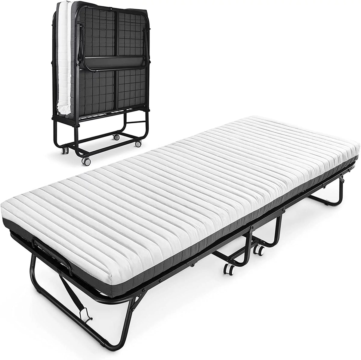 Folding Bed with Memory Foam Mattress D905
