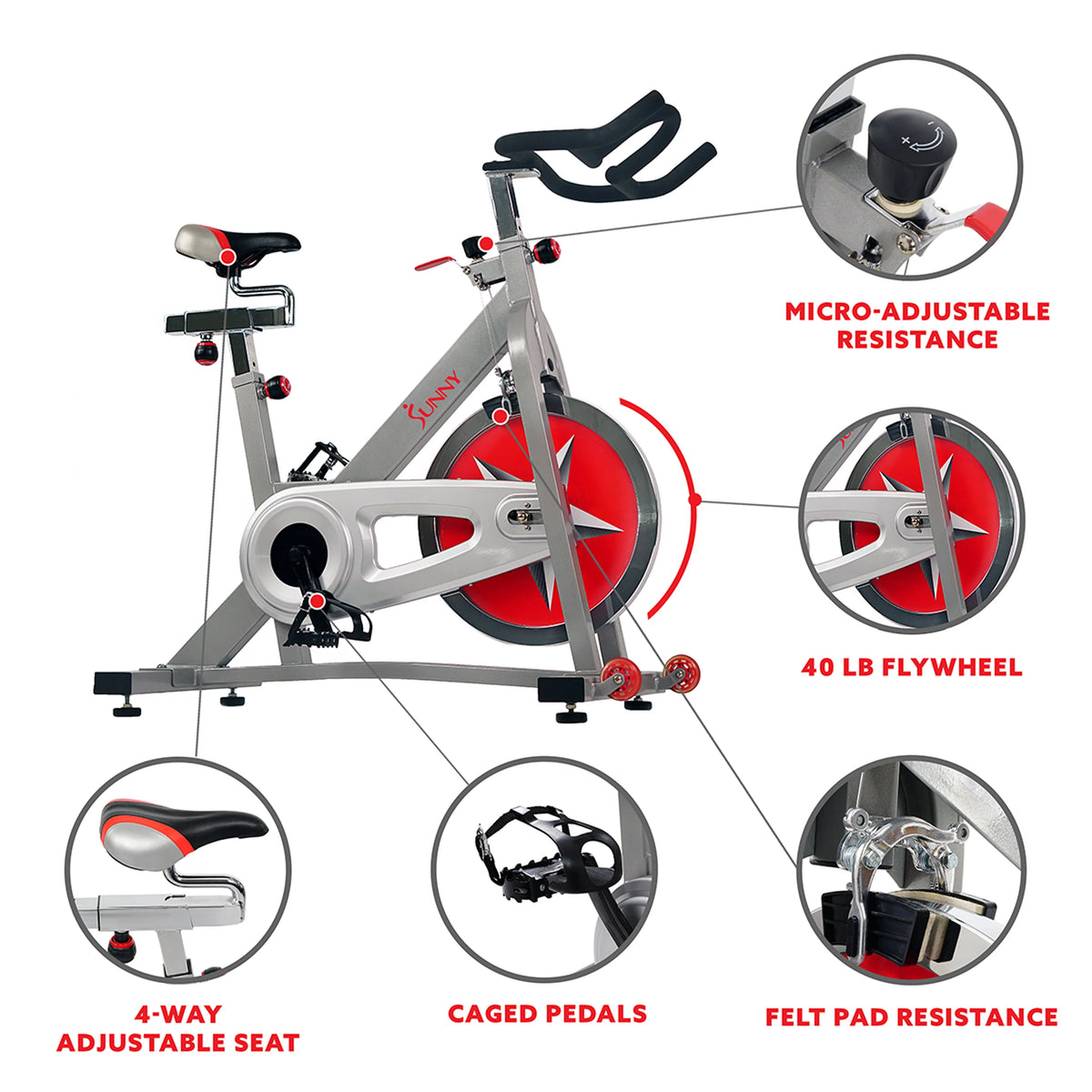 Stationary Indoor Cycling Exercise Bike W3480