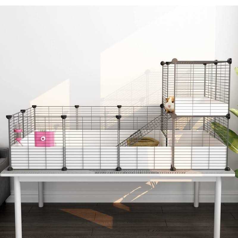 Guinea Pig Cage with Waterproof Plastic Bottom U64847