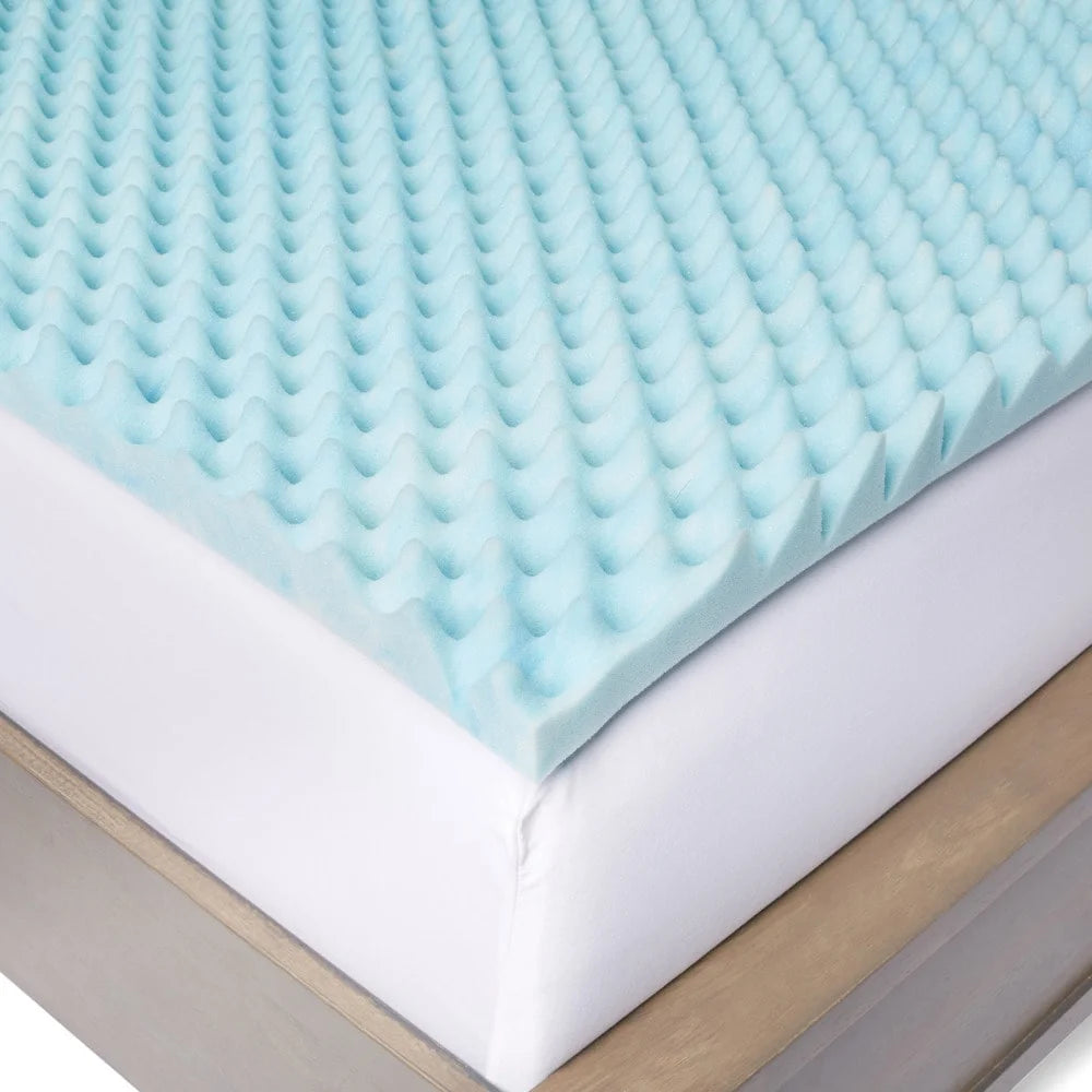 Gel Memory Foam Mattress Topper Queen W4512