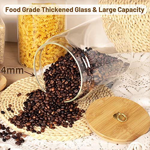 1 Gallon Glass Food Storage Jars with Bamboo Lids O6630
