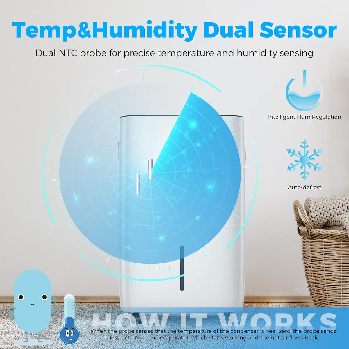 50-Pint Energy Star Dehumidifier with Auto Continuous Drain W668