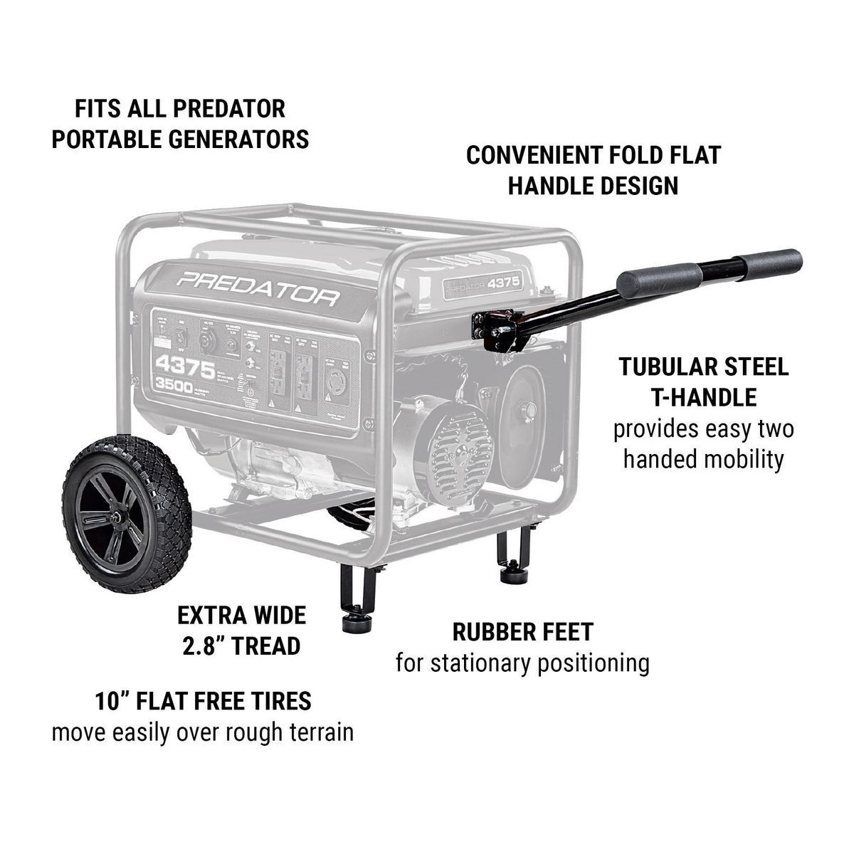 10 in. Heavy Duty Generator Wheel Kit G25295
