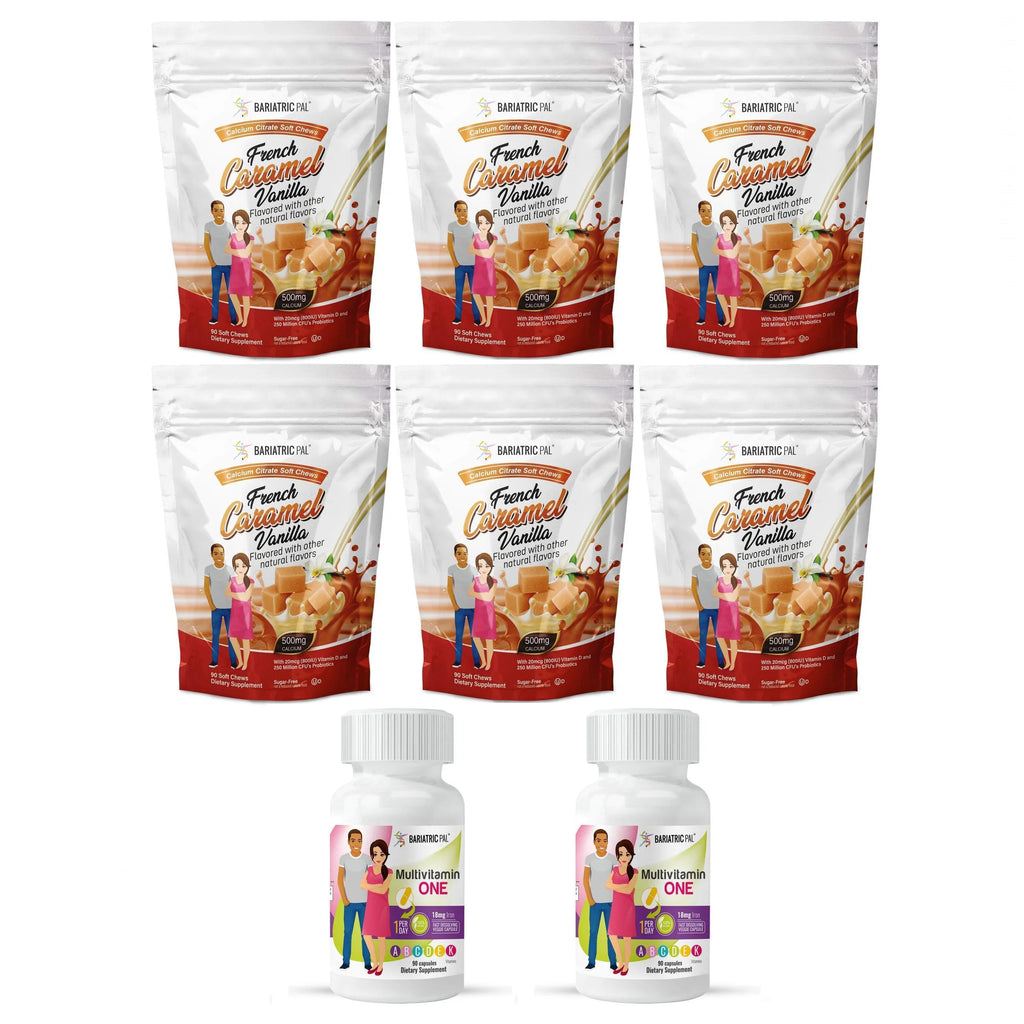 6-Month Supply Bariatric Multivitamin Capsules and Calcium Citrate Soft Chews H780173