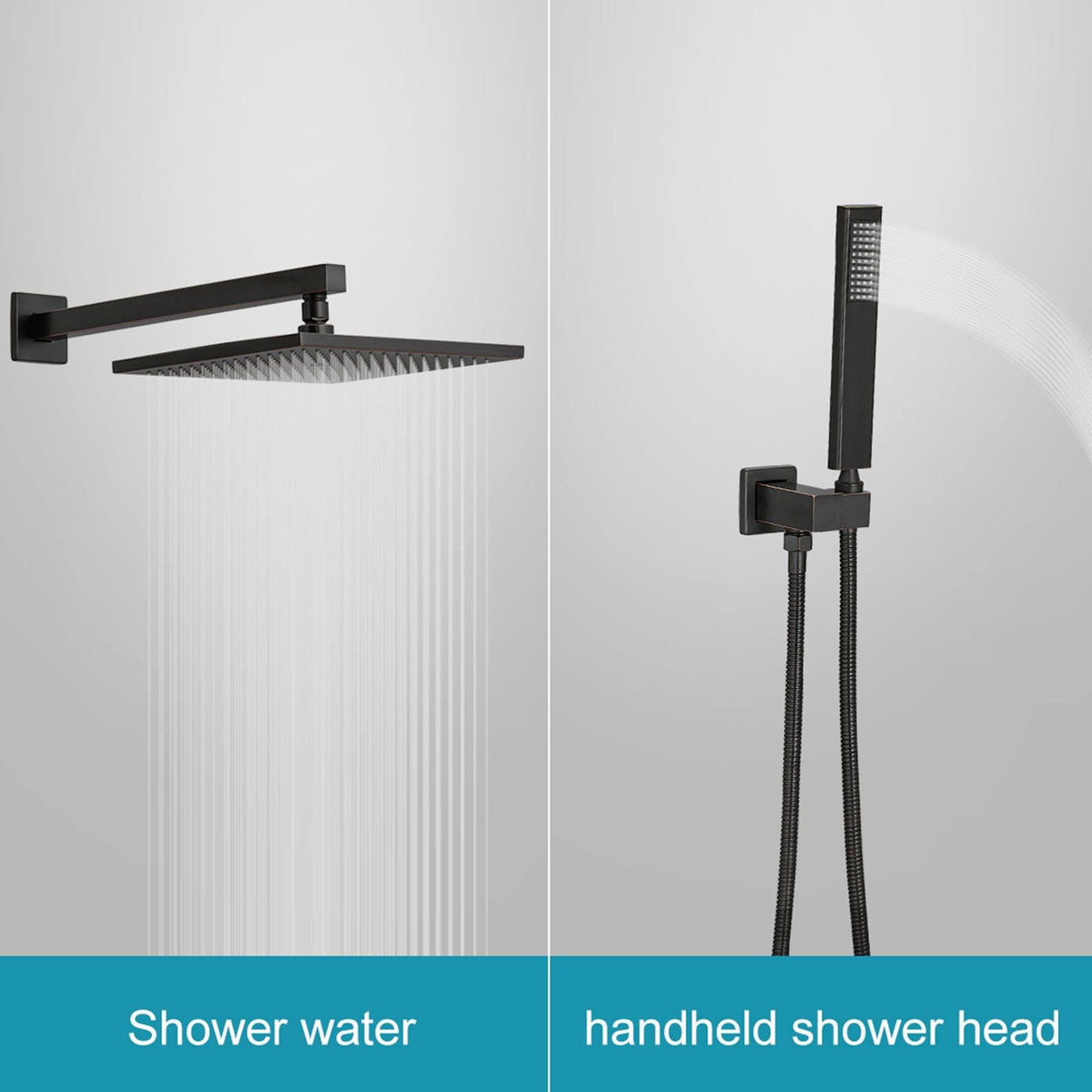 Oil Rubbed Bronze Complete Shower System with Rough-In Valve N342