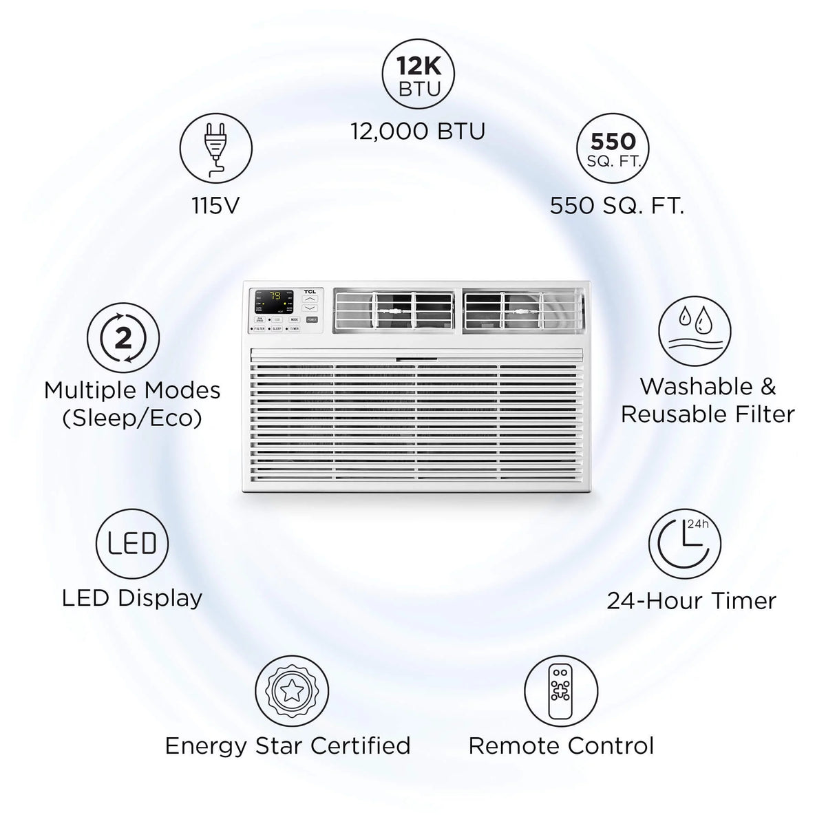 12,000 BTU Through-the-Wall Air Conditioner U1789