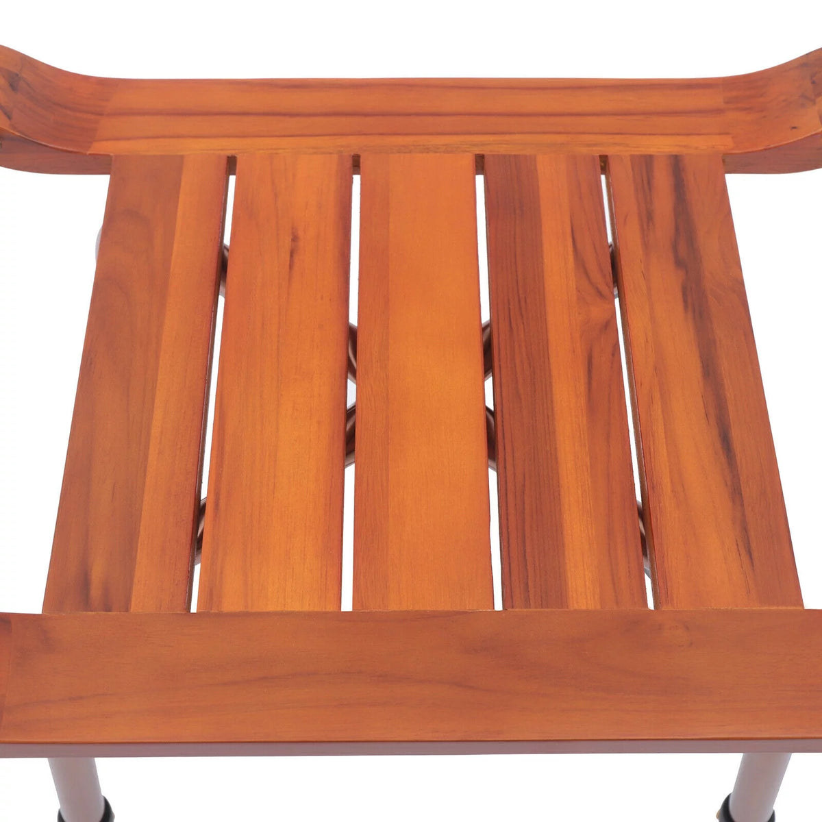 Teak Shower Stool Bathroom Bench Adjustable Non-Slip A319