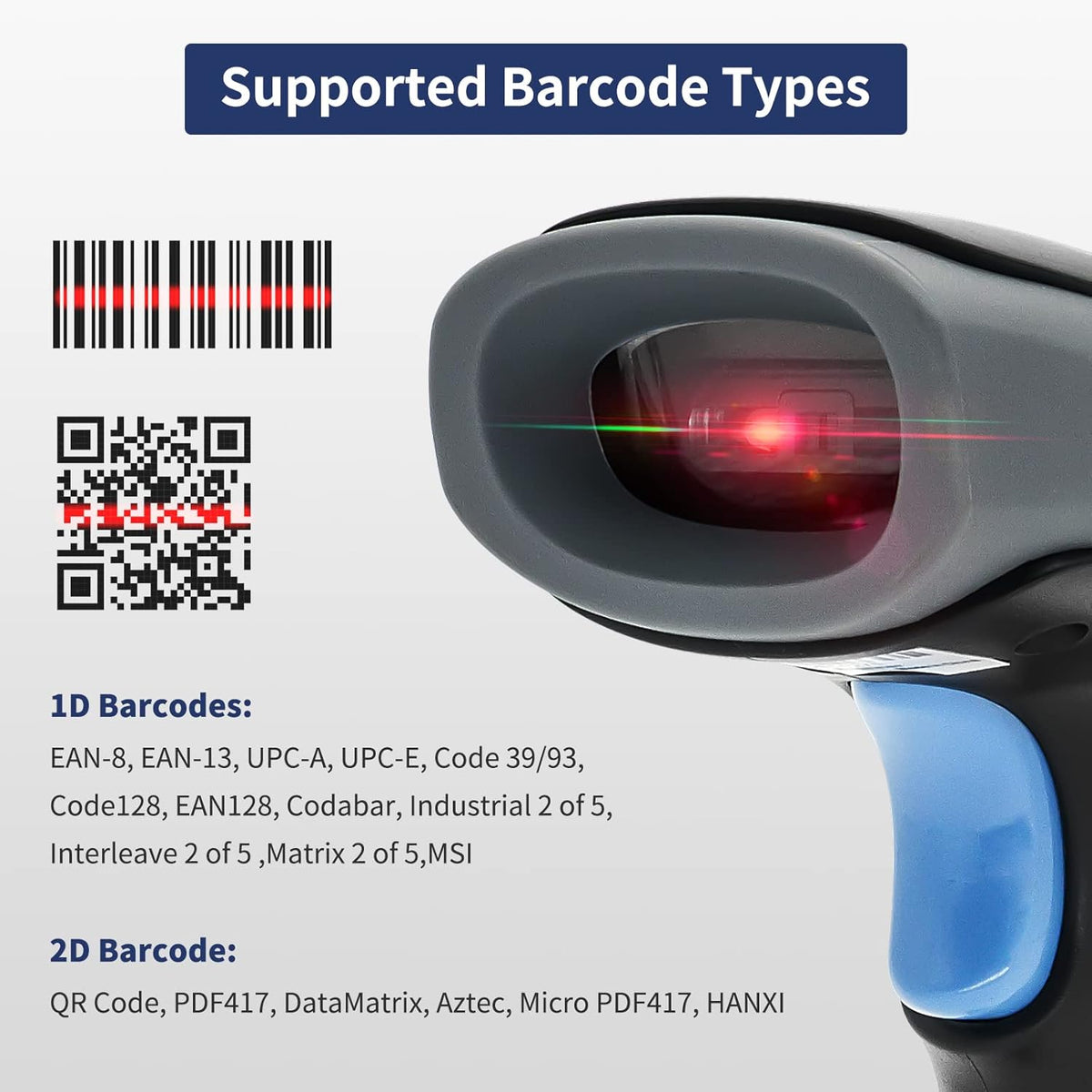 Wireless Barcode Scanner with Stand C965