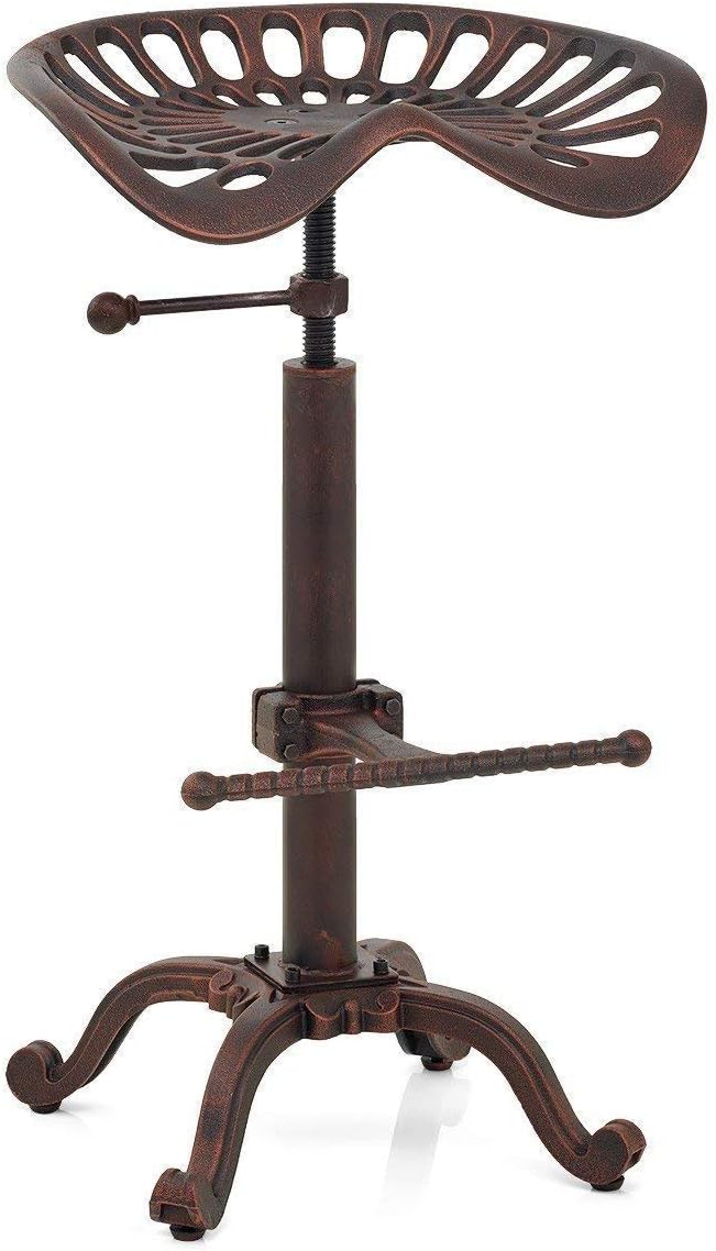 Adjustable Cast Iron Bar Stool F342