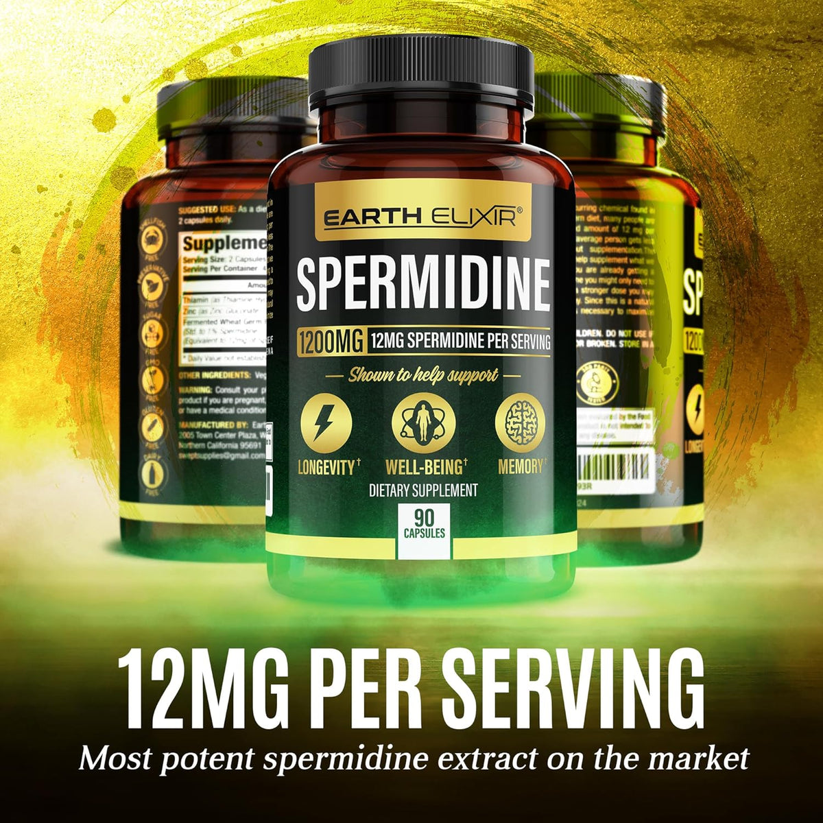 90 Capsules Spermidine Supplements 1200mg M52438