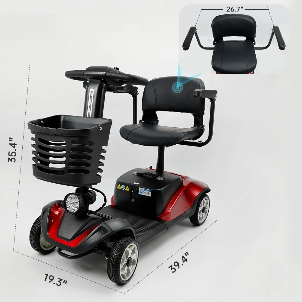 Blue 4 Wheel Mobility Scooter W7198