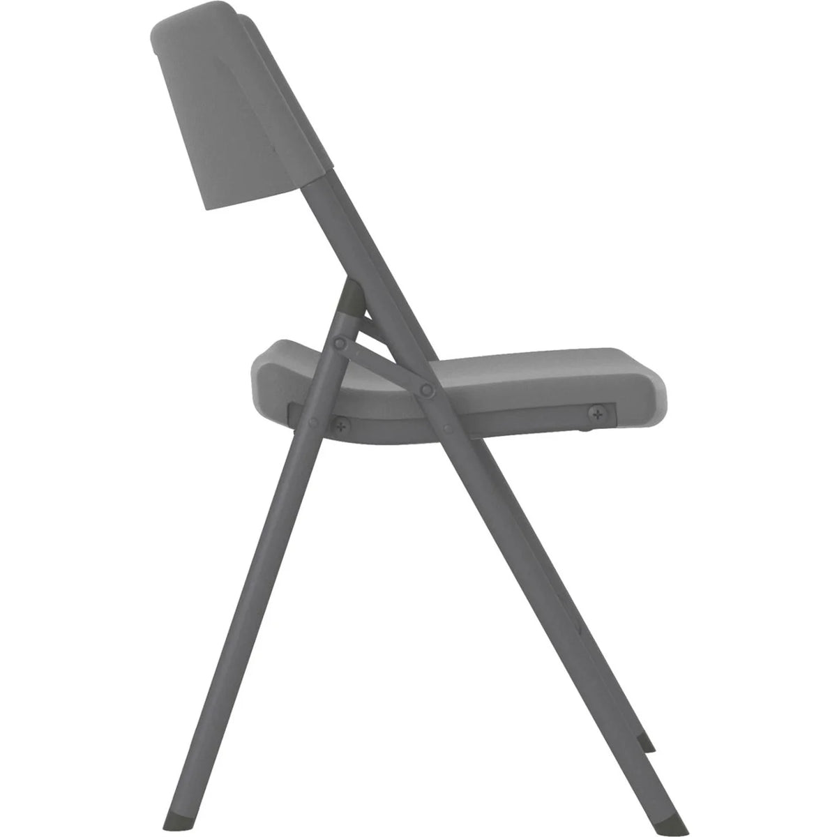 Folding Chair, Gray - Pack of 4 V587