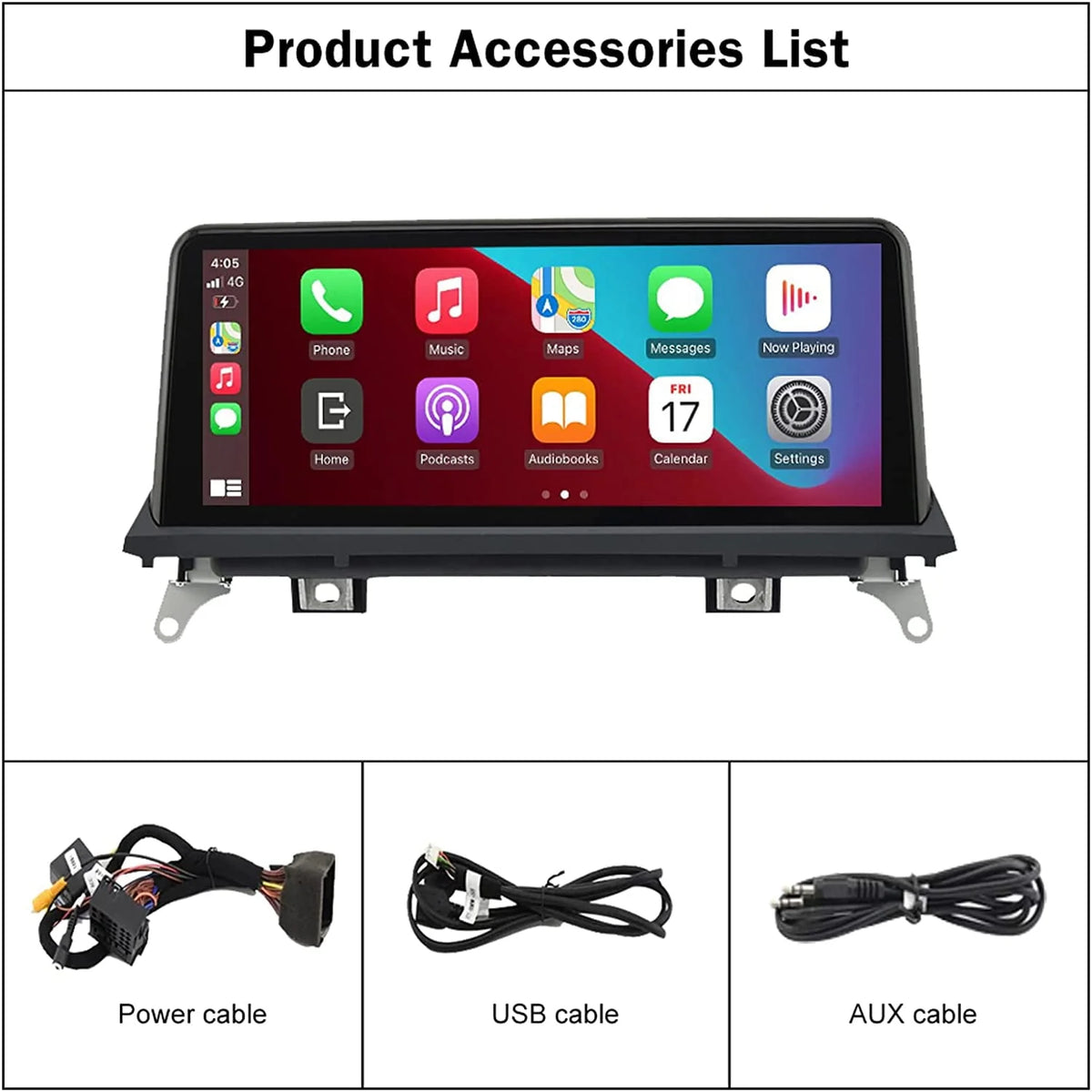 10.25 inch Touch Screen Car Stereo with Apple Carplay Android Auto GPS Navigation K14061