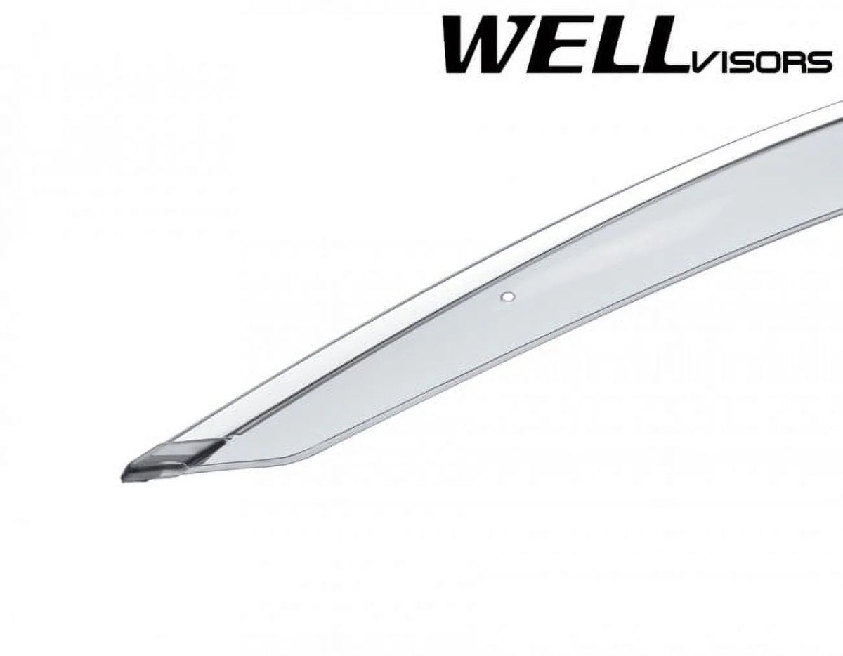 Smoke Tinted Clip-On Side Window Visors I1695