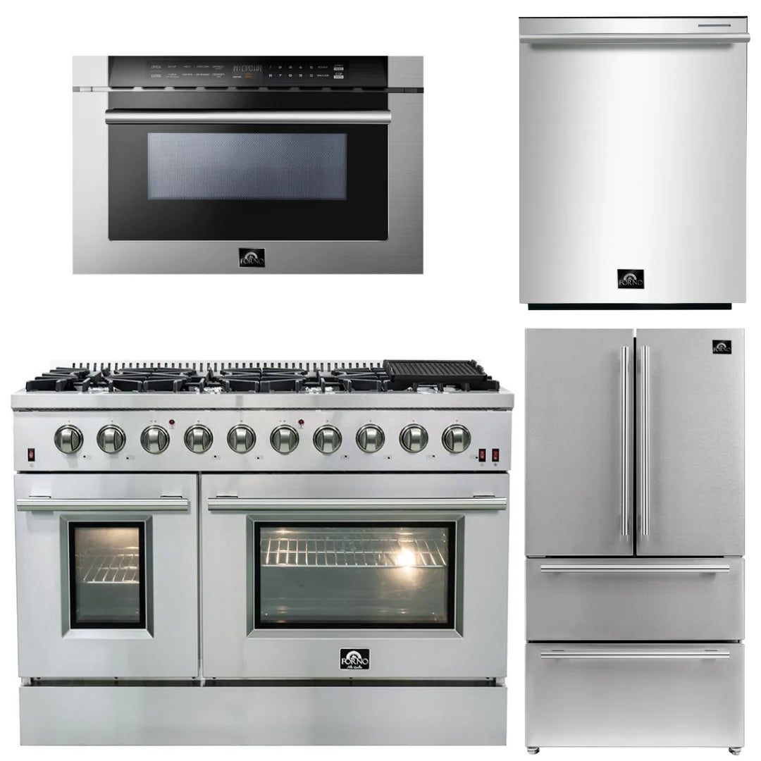 48 Gas Range, 36 Refrigerator, Microwave Drawer, Dishwasher J8705