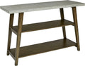 Concrete Gray Sofa Console O47869