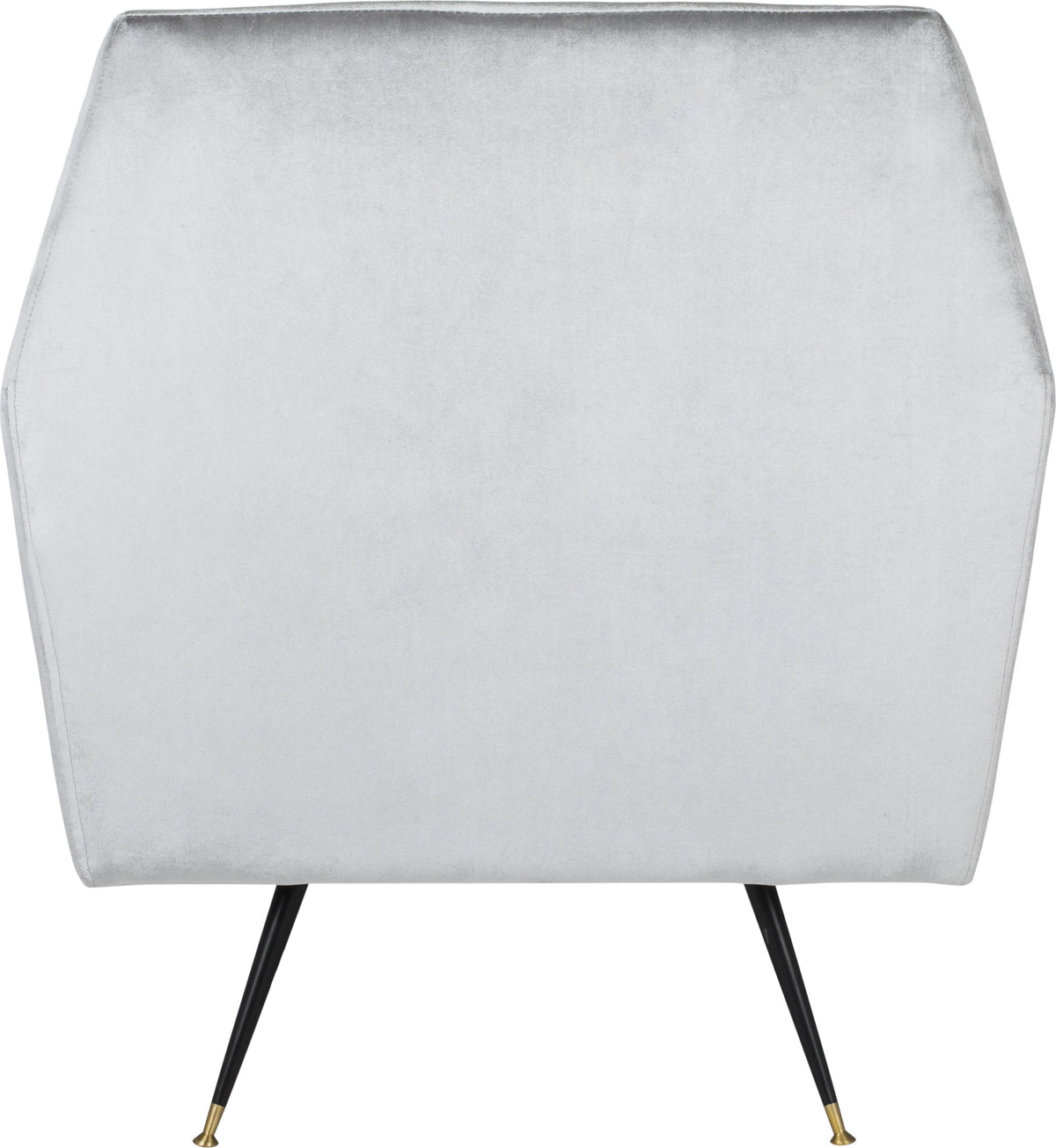 Light Grey Velvet Accent Chair F486087