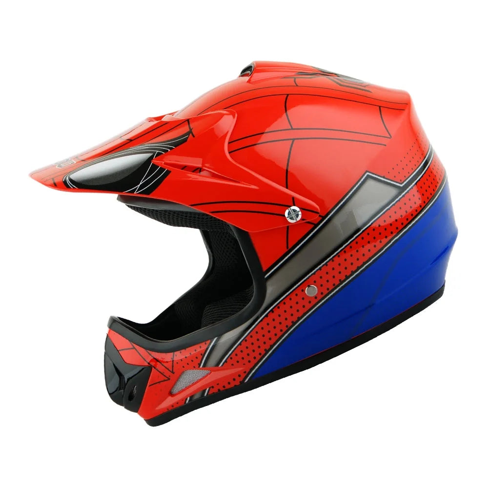 Spider Red Motorcycle Helmet Bundle Y5936