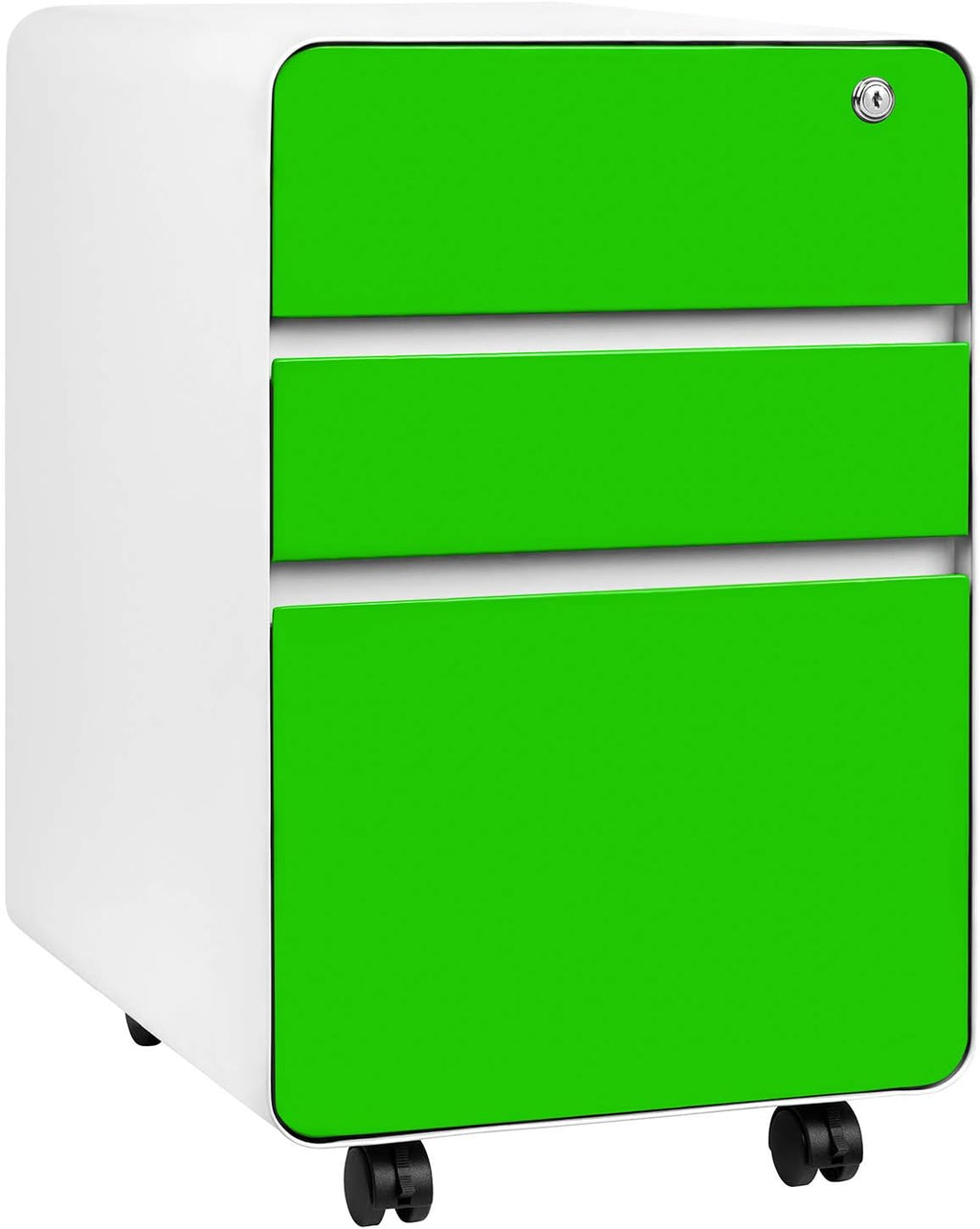 Black 3-Drawer Mobile File Cabinet S132