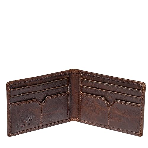 Full Grain Leather Bifold Money Clip Wallet V593240