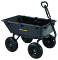 Heavy-Duty Poly Yard Dump Cart with 1,200-Pound Capacity, Black X79565