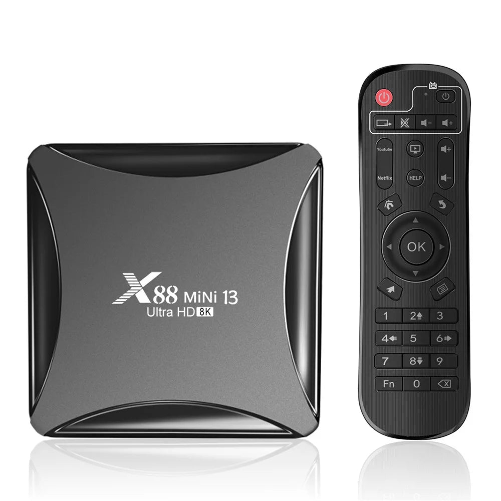 Android 13.0 TV Box 4GB RAM 64GB ROM Quad-Core 8K HDR10+ Ultra HD F48536