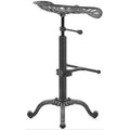 Rustic Industrial Farmhouse Tractor Seat Counter Height Adjustable Bar Stool Cast Iron Swivel Stool Industrial Bar Chair W29049
