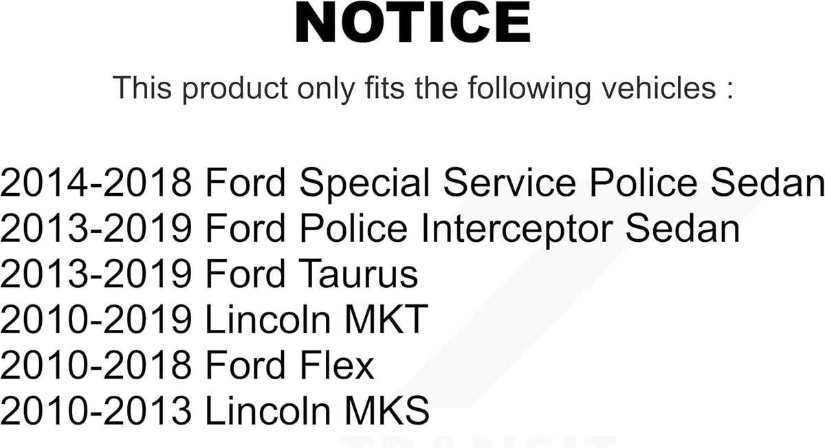 Front Suspension Control Arm And Ball Joint Assembly Link Kit Replacement For Ford Taurus Flex Lincoln Police Interceptor Sedan MKS MKT Special Service - Left Right Side (Driver Passenger) S613930