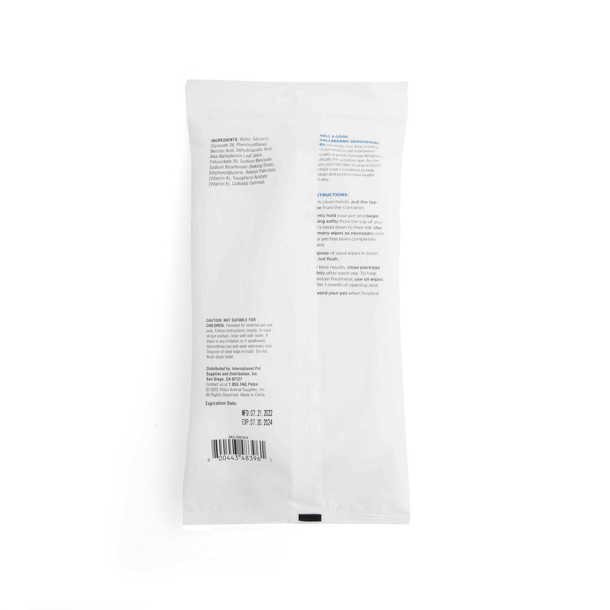 Unscented Dog Wipes T317025
