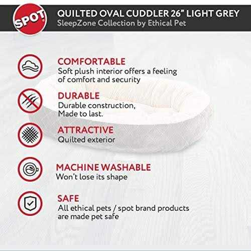 Quilted Oval Cuddler Bed T119