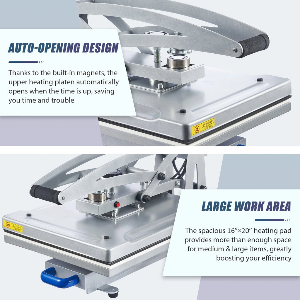 16x20 Auto Open Clamshell Heat Press Machine Q46875