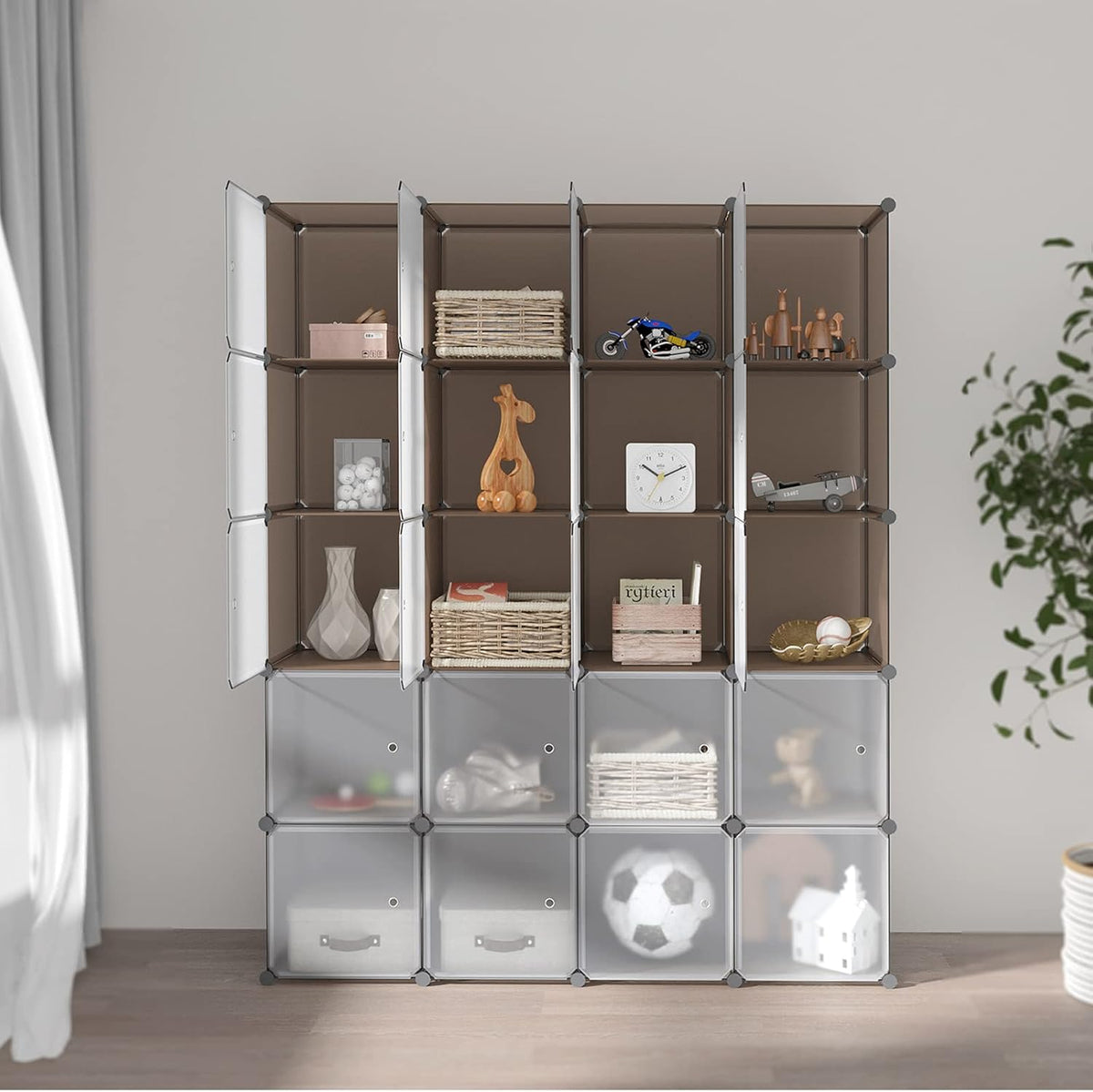 20-Cube Plastic Cube Storage Organizer Y2021