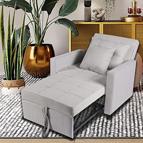 3-in-1 Convertible Sofa Bed Chair with Adjustable Backrest E28303