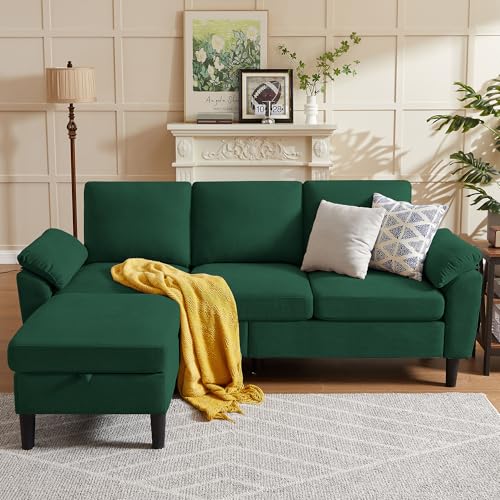 Light Grey Convertible Sectional Sofa W36648