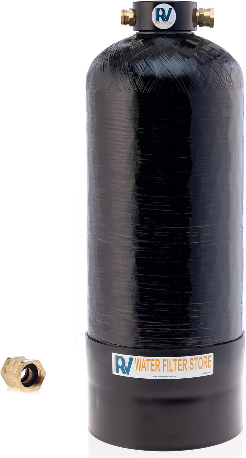 Portable RV Water Softener 8,000 Grain, 3/4" Fittings G782663