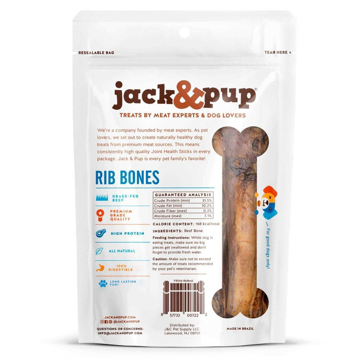 Rib Bones Beef Dog Treats A268846