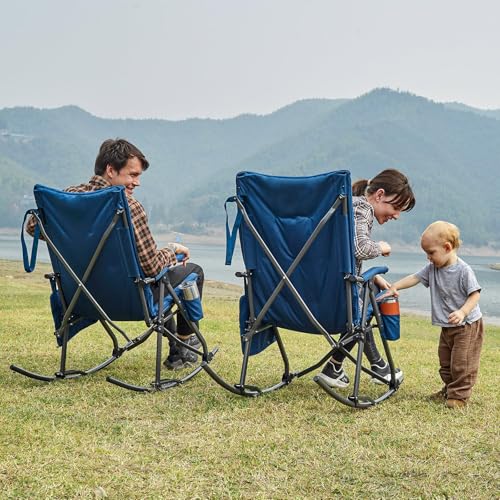 Oversized Padded Folding Rocking Camping Chair D35695