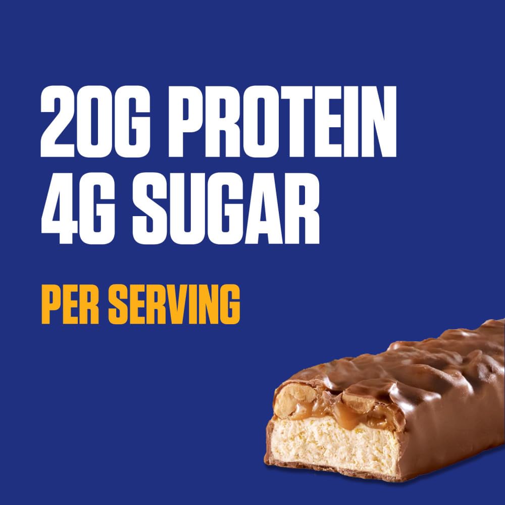 Peanut & Caramel Hi Protein Bar, 8.04 oz, 4 ct Box H42098