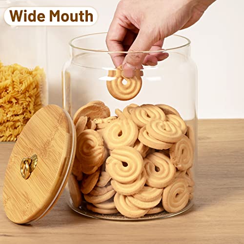 1 Gallon Glass Food Storage Jars with Bamboo Lids O6630