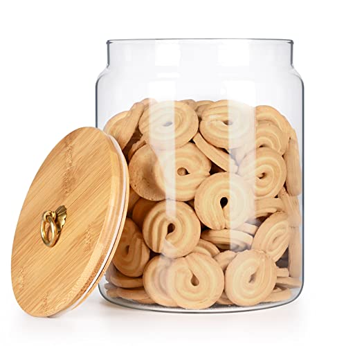 1 Gallon Glass Food Storage Jars with Bamboo Lids O6630