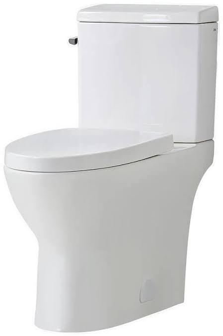 2-Piece Dual Flush Elongated Toilet in White, Seat Included T1087