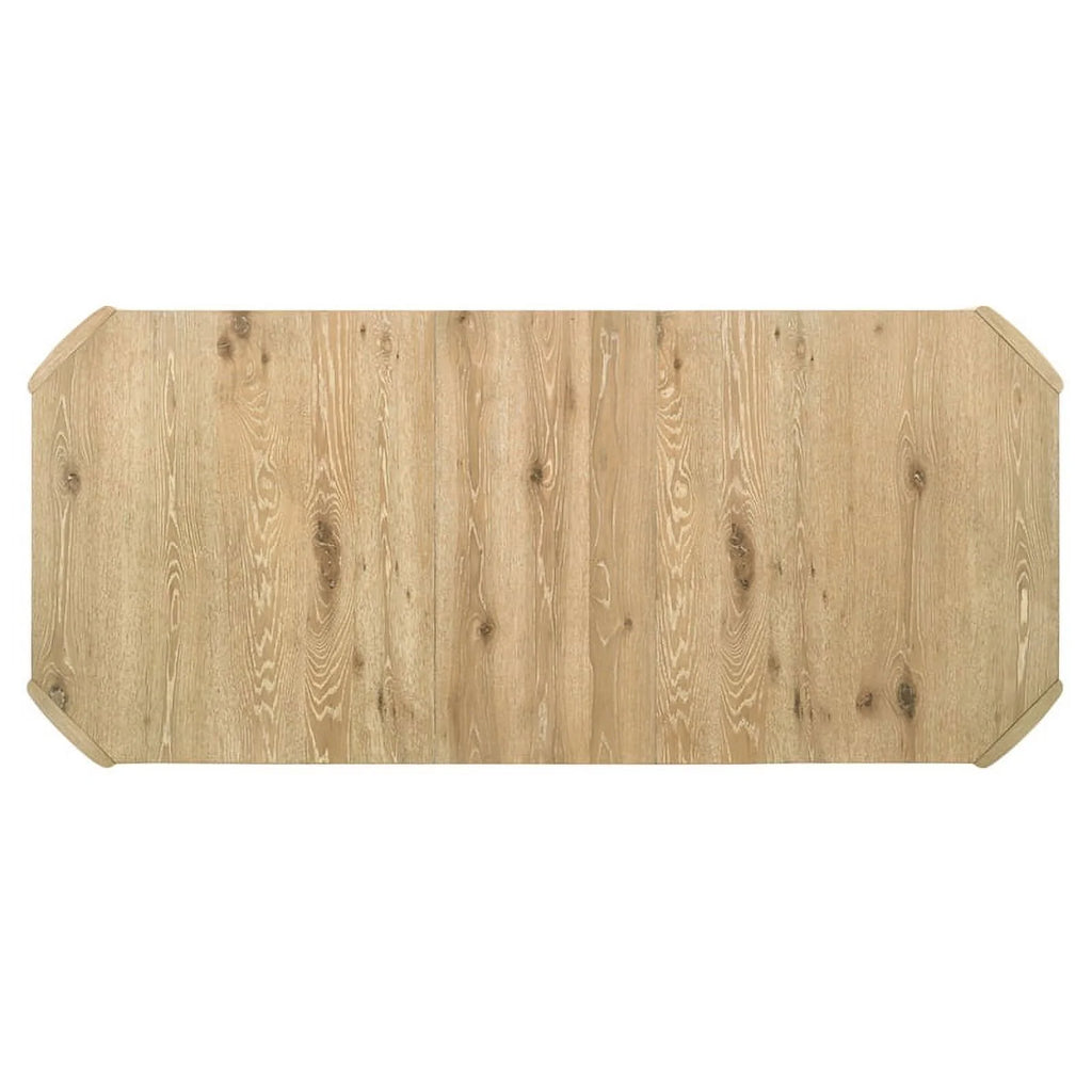 Oak Finish Wood Extendable Rectangular Dining Table A1174