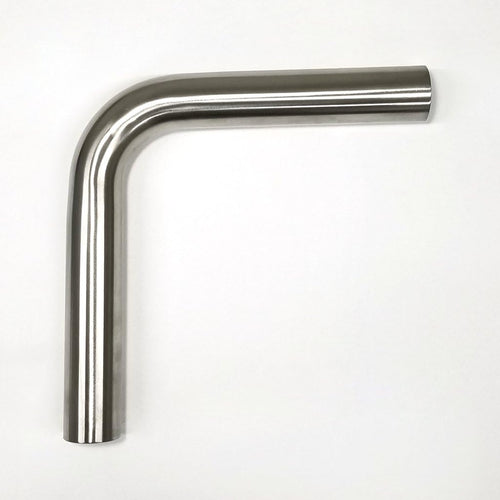 2.5" Stainless 90° Mandrel Bend, 16GA Wall, SS304, Pack of 2 E658