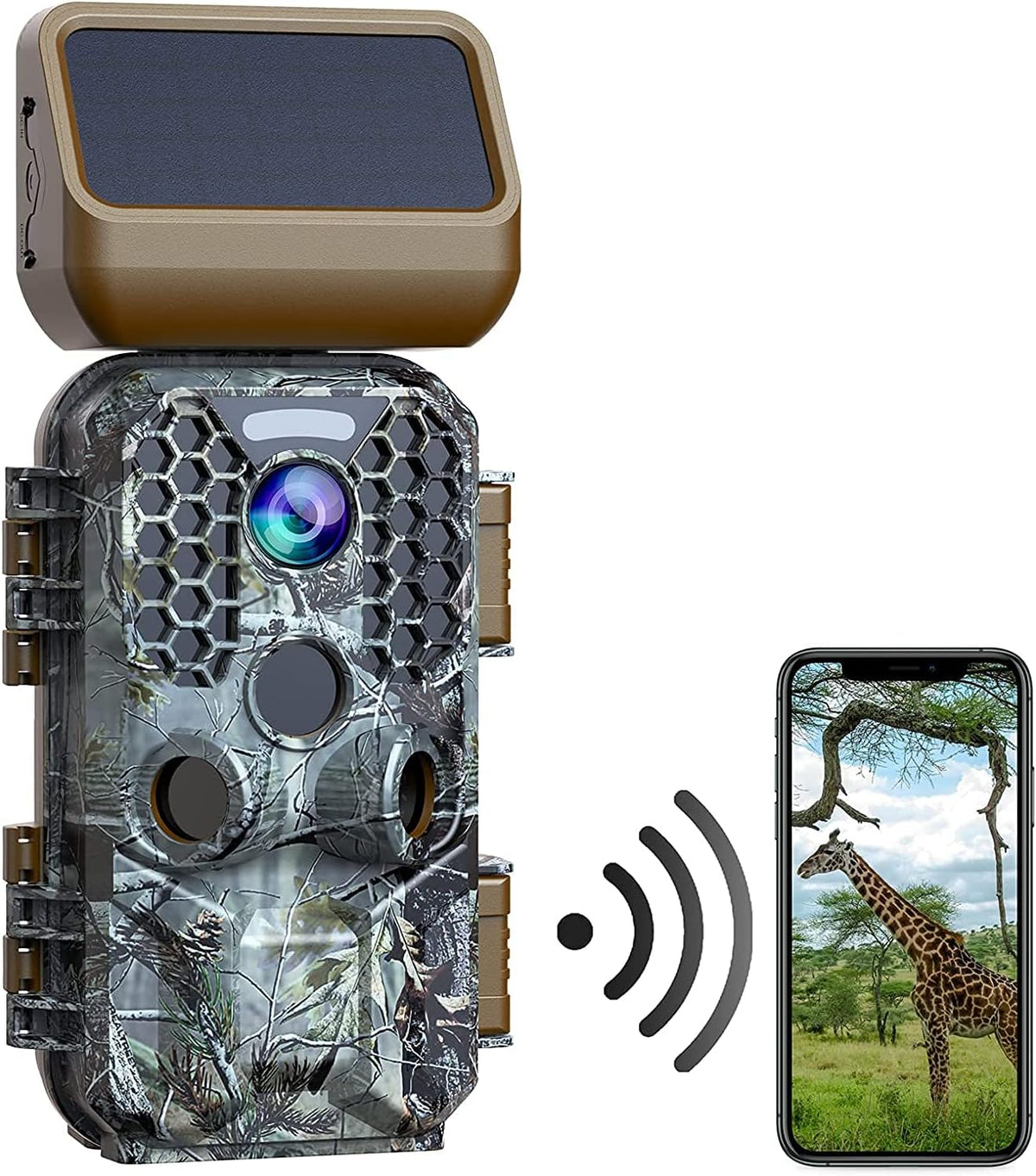 Solar Powered 4K 30MP Trail Camera with Night Vision E10148
