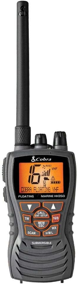 Floating Handheld VHF Radio 6 Watt Submersible Grey E8127