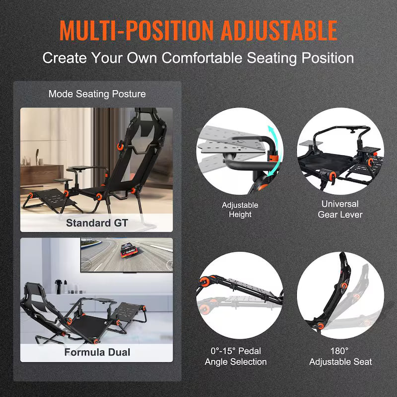 Foldable Carbon Steel Racing Wheel Stand U192