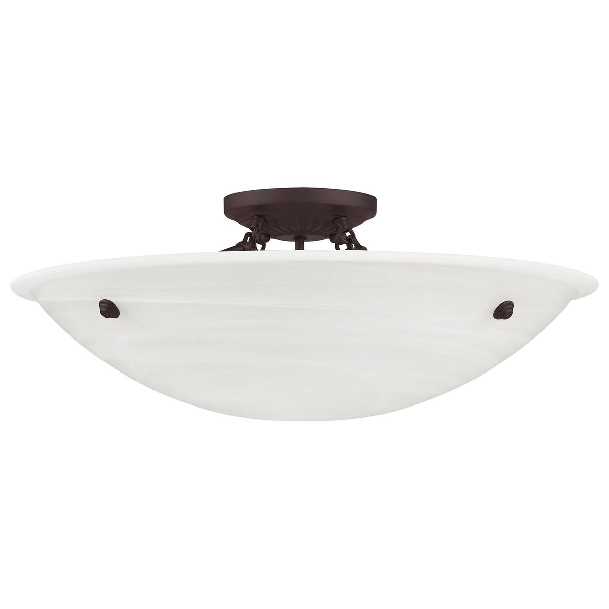 4 Light Flush Mount Antique Brass P311064