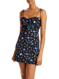 Denim Ruffled Mini Dress L675