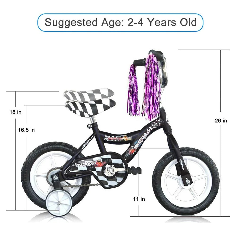 12 Kid's Beginner Bicycle Foam Tire Black D43734